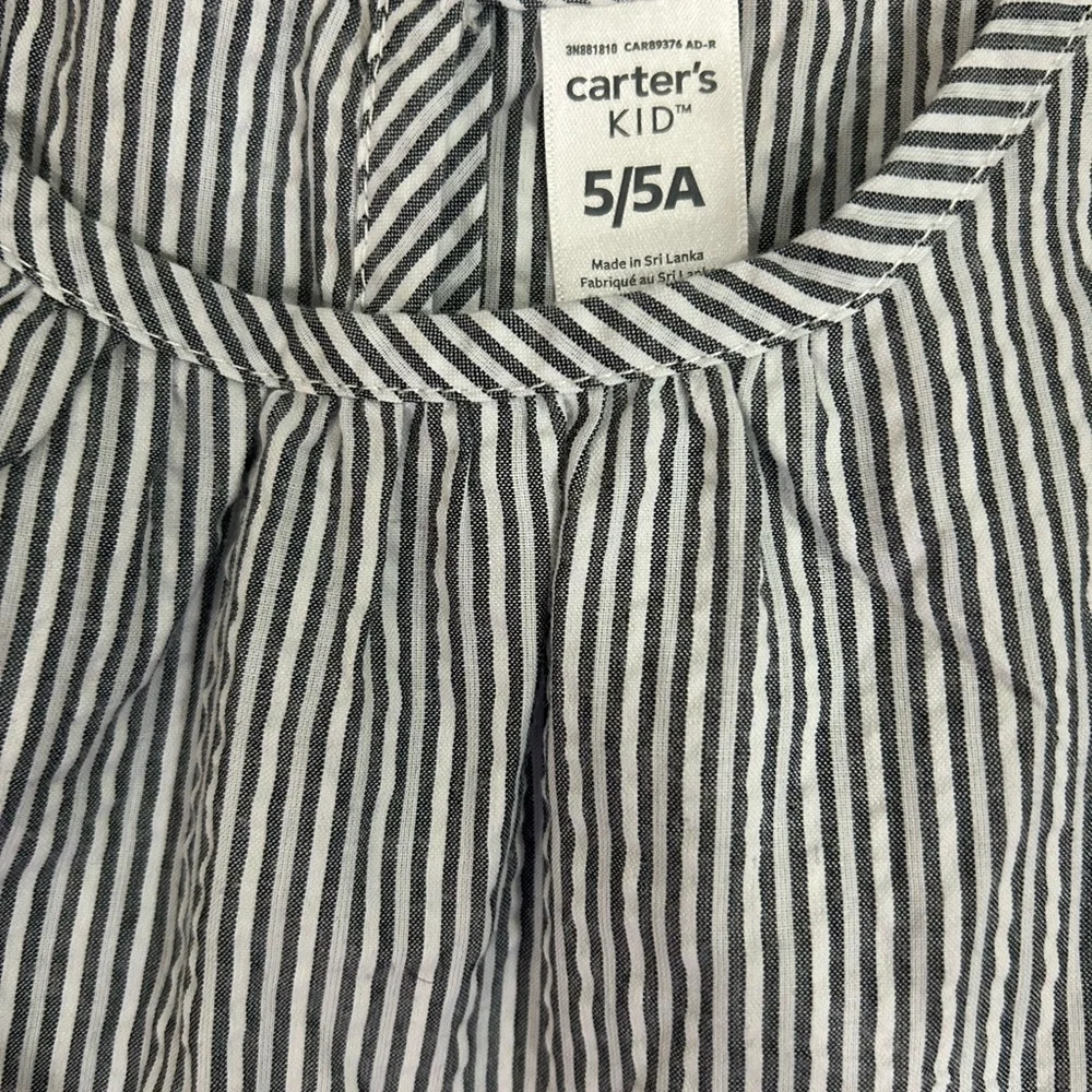 Carter's Striped Jumpsuit -‎ Black and White